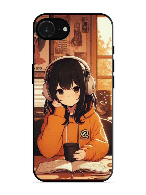 iPhone 16e Cute Girl listening Music