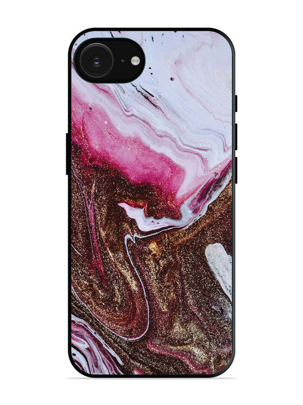 iPhone 16e Elegant Rose & Gold Marble