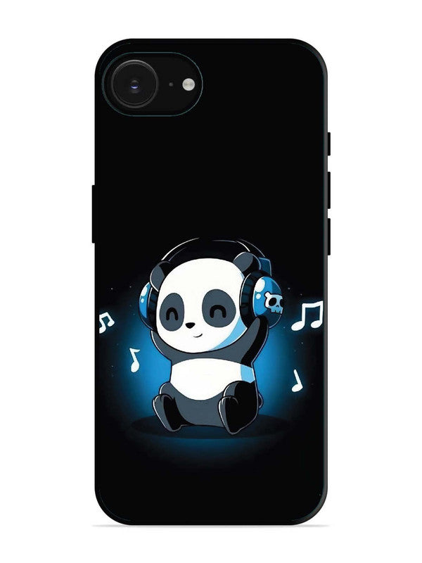 iPhone 16e Panda Listening Music