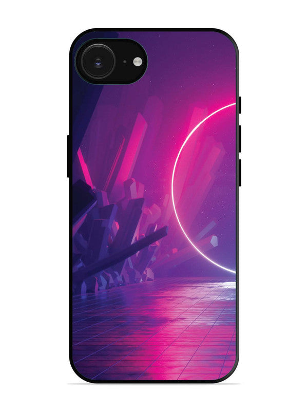 iPhone 16e abstract with Neon Light