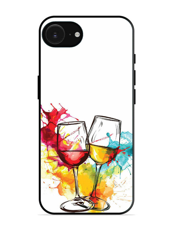 iPhone 16e Colorful wine glasses