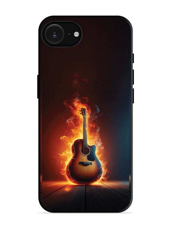 iPhone 16e Fire Acoustic Guitar Stage Passion