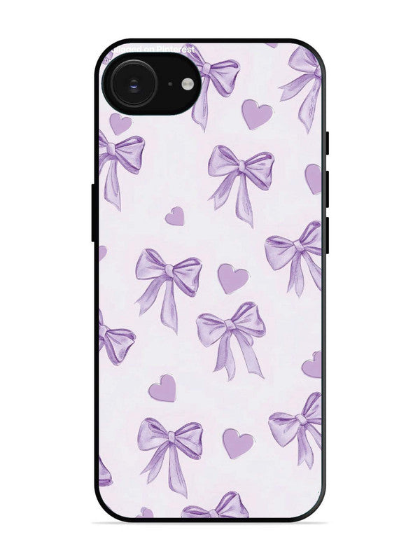 iPhone 16e Bow Tie, Purple Hair Band