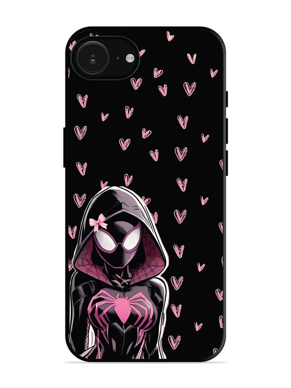 iPhone 16e Spidergirl with hearts