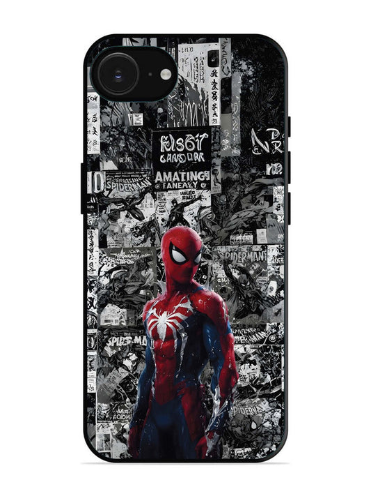 iPhone 16e Spiderman Highlighted on News Paper