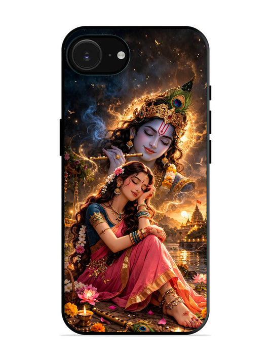 iPhone 16e Radha thinking of Krishna