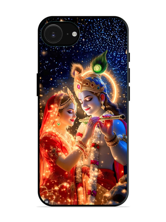 iPhone 16e Radha Krishna posing with flute