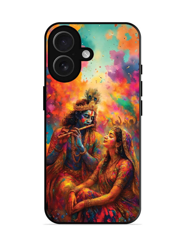 iPhone 17 | 2D Metal | Radha Krishna Playing Flute | IP-17-433