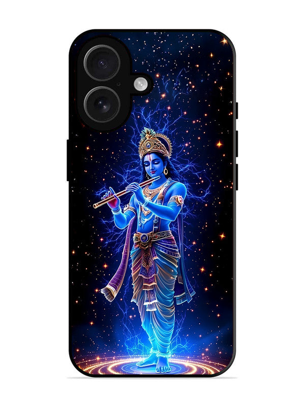 iPhone 17 | 2D Metal | Krishna with Flute | IP-17-455