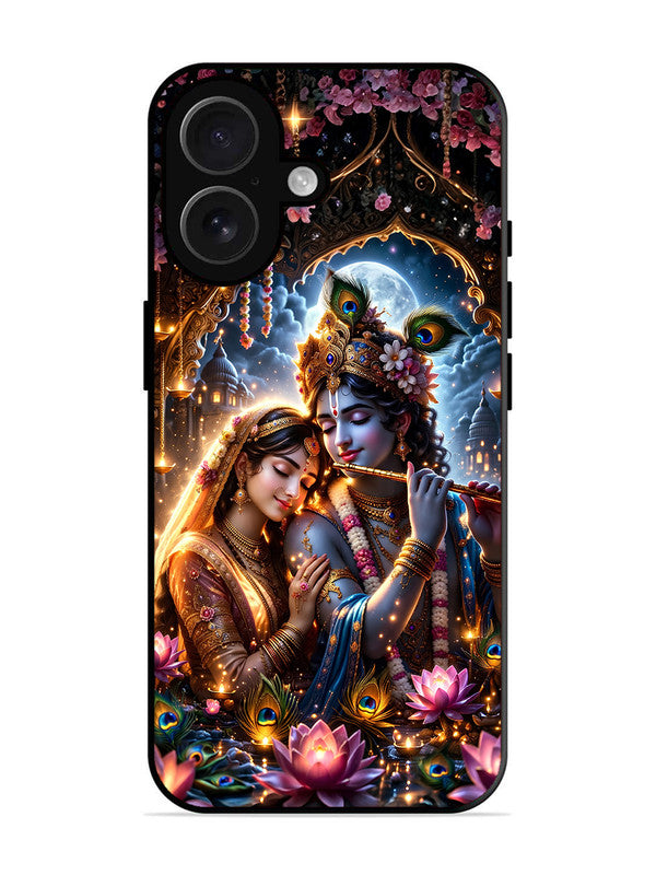 iPhone 17 | 2D Metal | Radha Krishna Enjoying Flute 2 | IP-17-461