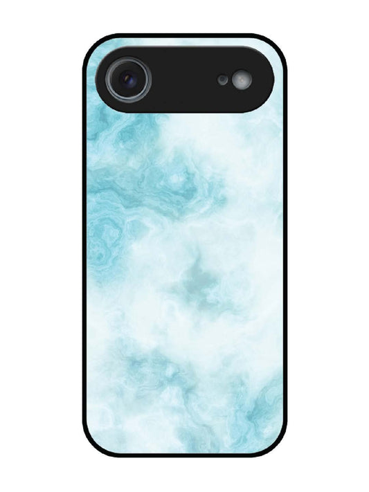 iPhone 17 Air Light Blue with White Ocean Marble