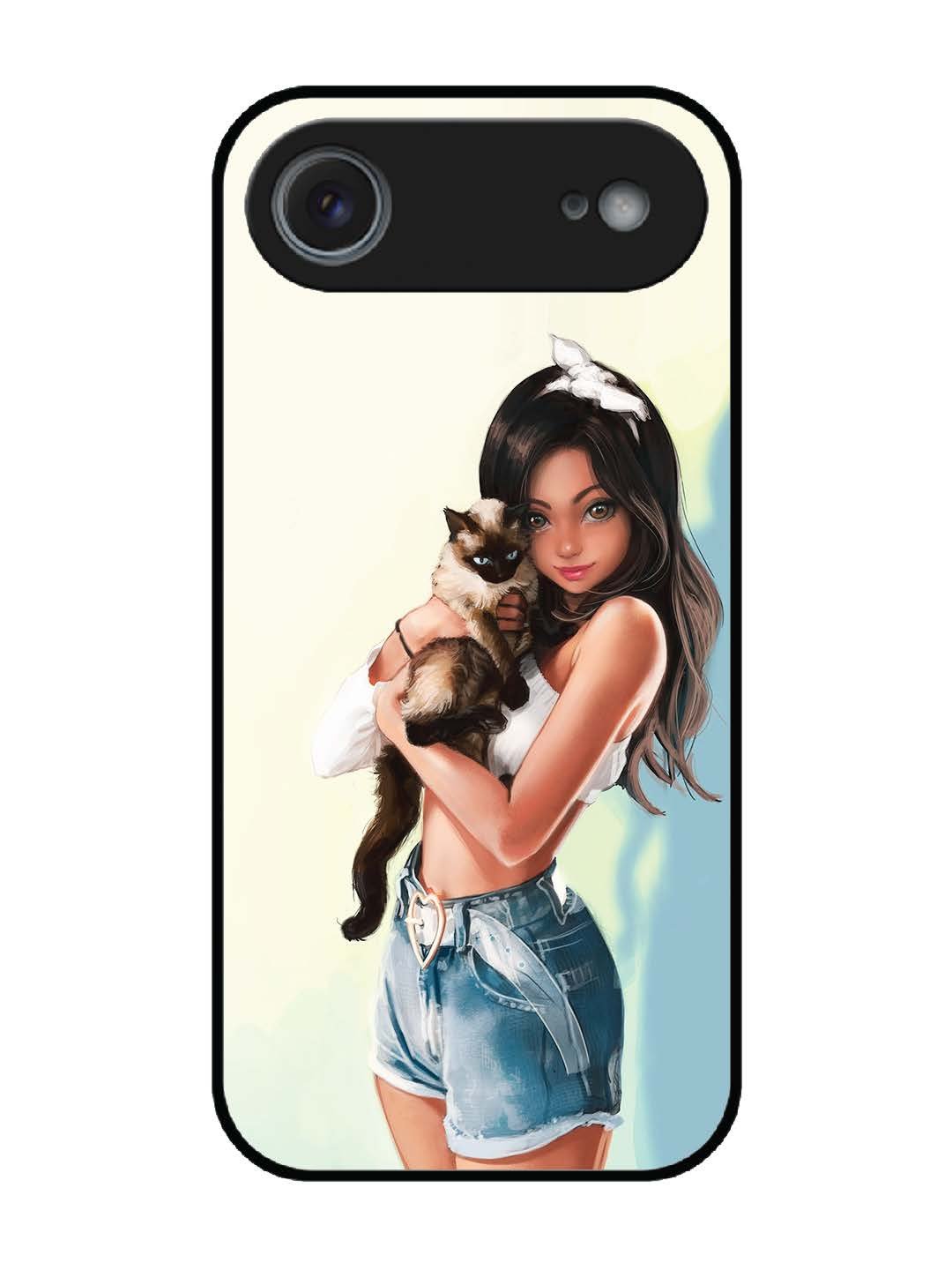 iPhone 17 Air Cute Girl with Cat