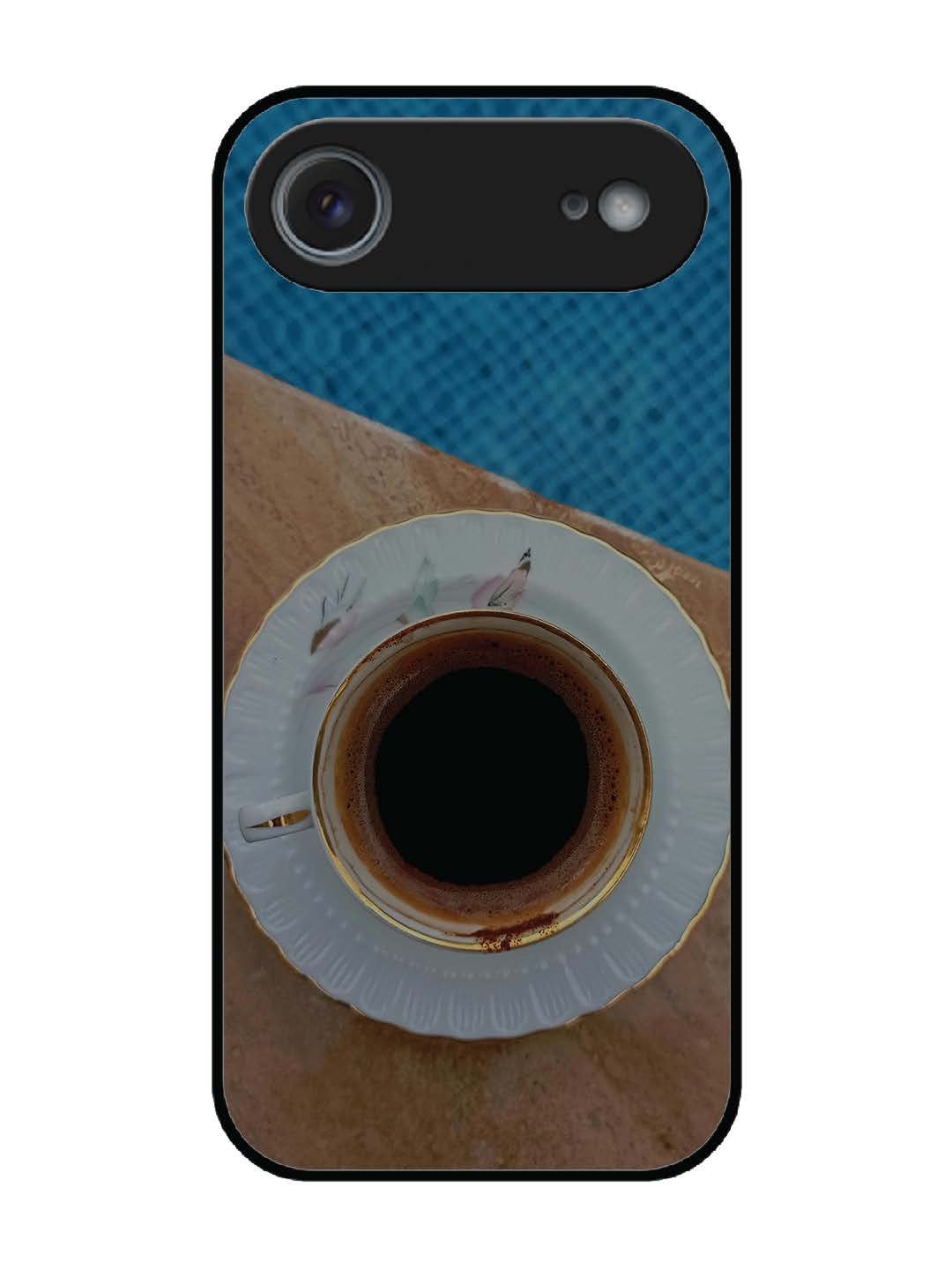 iPhone 17 Air Black Tea Cup Saucer