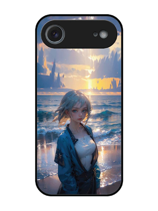iPhone 17 Air Anime Girl Beach Ocean Waves