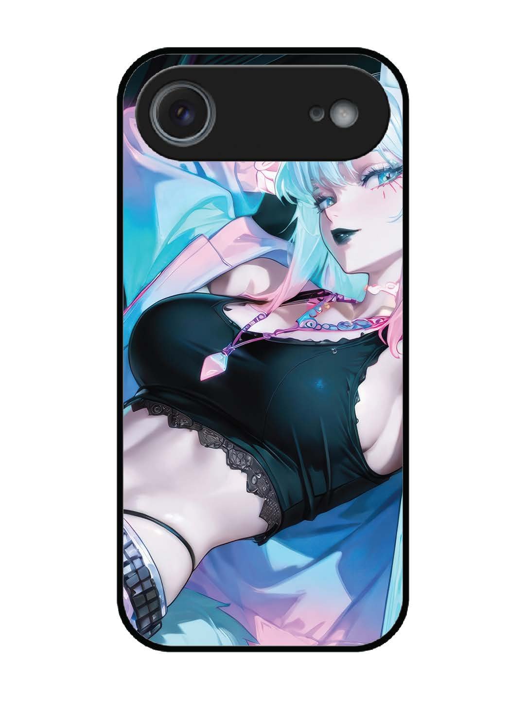 iPhone 17 Air anime girl fox headpohone white Hair