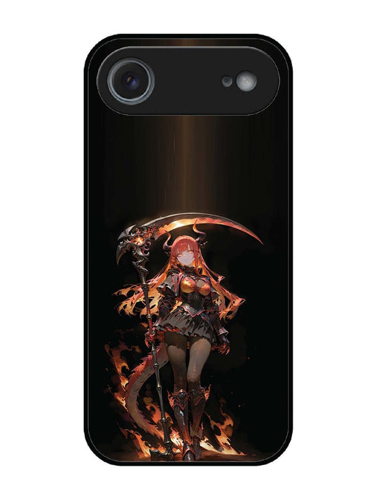 iPhone 17 Air anime-girl-sycthe-red-hair-horn