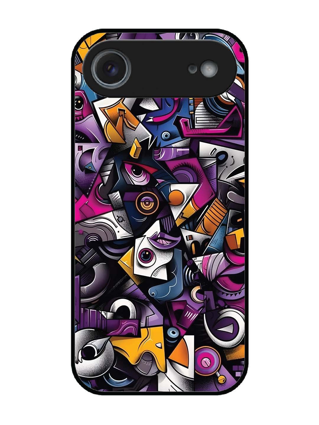 iPhone 17 Air Abstract Geometric Graffiti Chaos