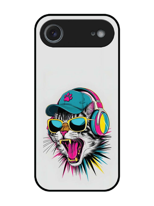 iPhone 17 Air Neon Pop Art DJ Cat Vibe