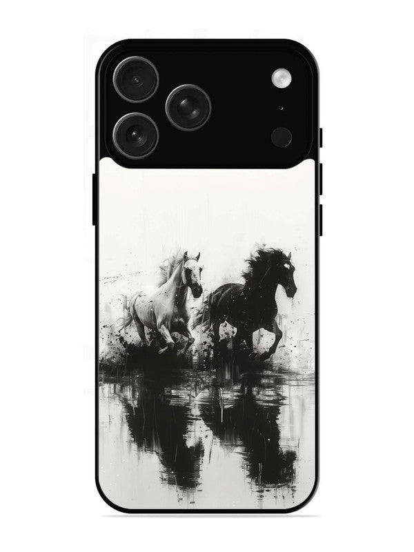 iPhone 17 Pro Black & White Horse