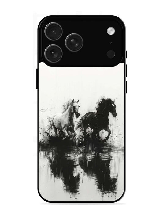 iPhone 17 Pro Black & White Horse