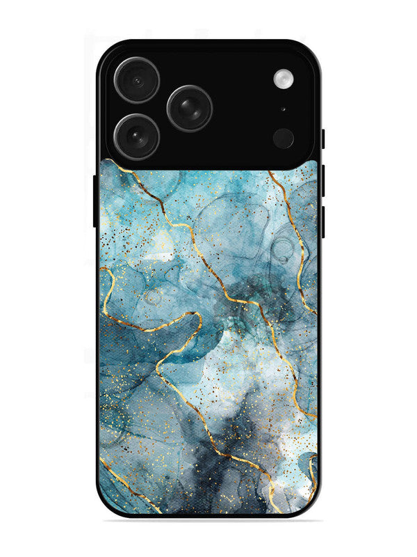 iPhone 17 Pro Oceanic Golden Strip Marble