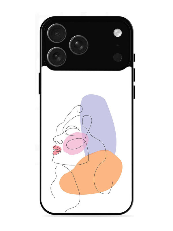 iPhone 17 Pro Line Art Girl Face