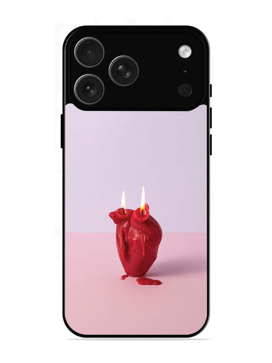 iPhone 17 Pro A Lighted Heart Candle
