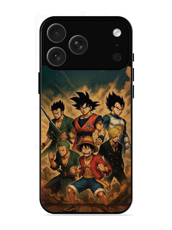 iPhone 17 Pro OnePiece n Dragon Ball Z in one team