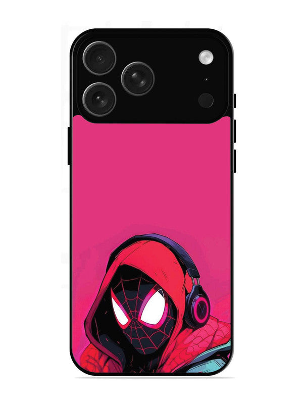 iPhone 17 Pro Spidey Listening Music