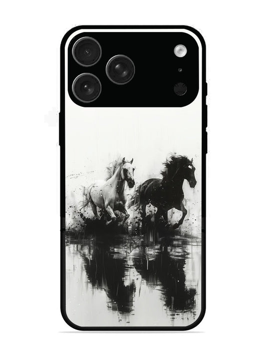 iPhone 17 Pro Max Black & White Horse