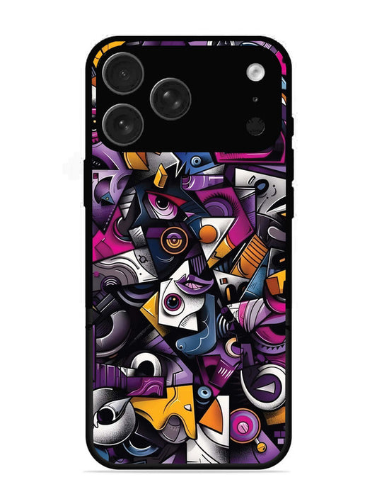 iPhone 17 Pro Max Abstract Geometric Graffiti Chaos