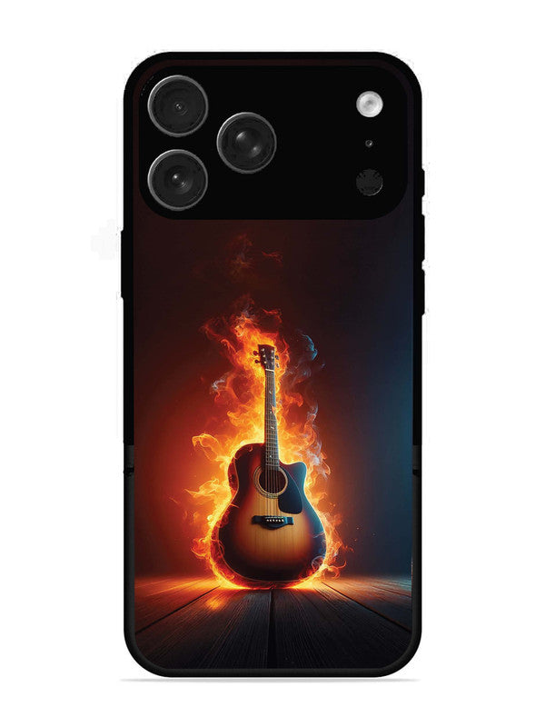 iPhone 17 Pro Max Fire Acoustic Guitar Stage Passion