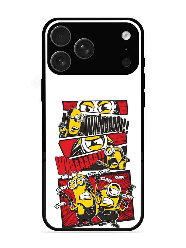 iPhone 17 Pro Max Minions Comic Panel Action