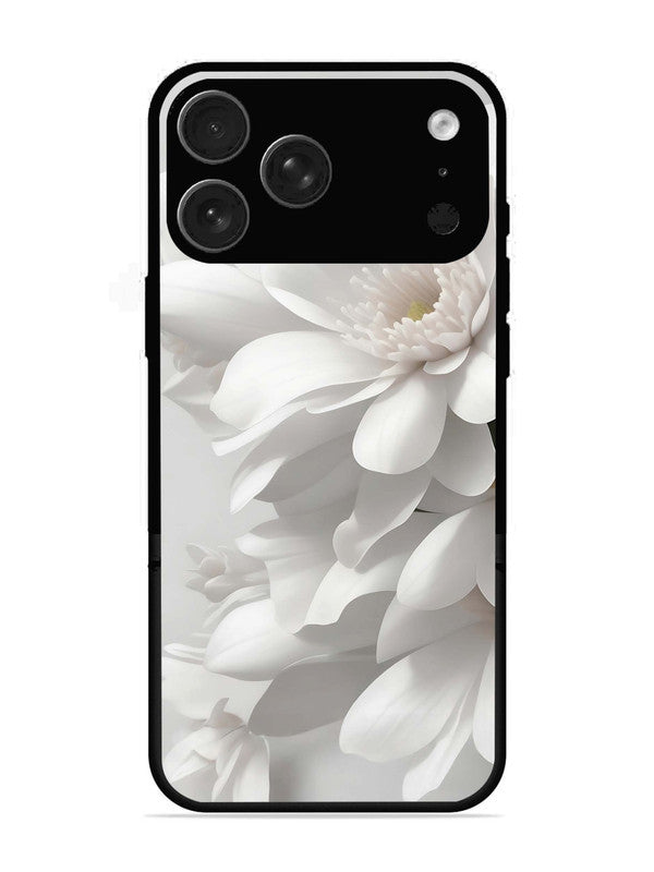 iPhone 17 Pro Max Soft Focus Purity white Flower