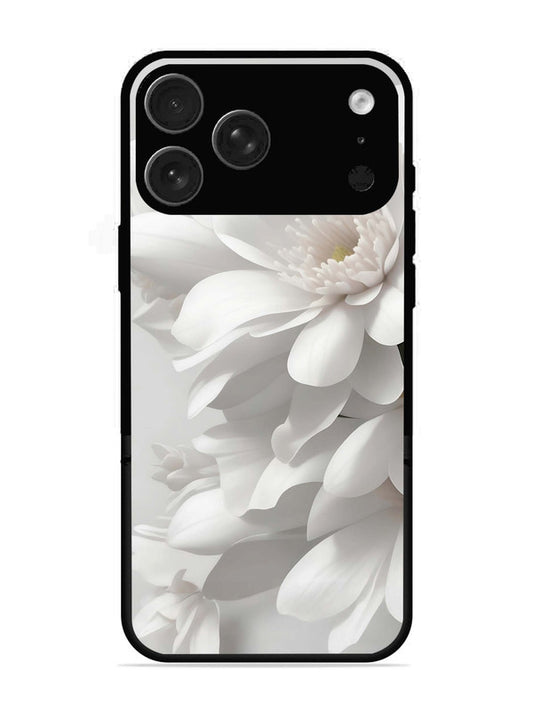 iPhone 17 Pro Max Soft Focus Purity white Flower