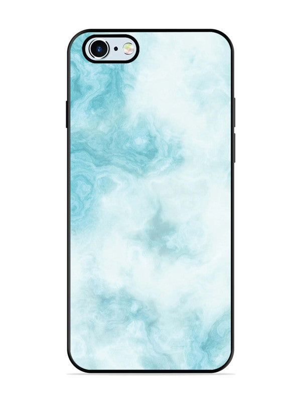 iPhone 6 Light Blue with White Ocean Marble