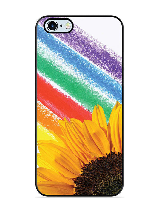 iPhone 6 Sunflower on Colourful Lines