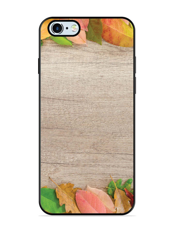 iPhone 6 Autumn Leafs On Wooden Table