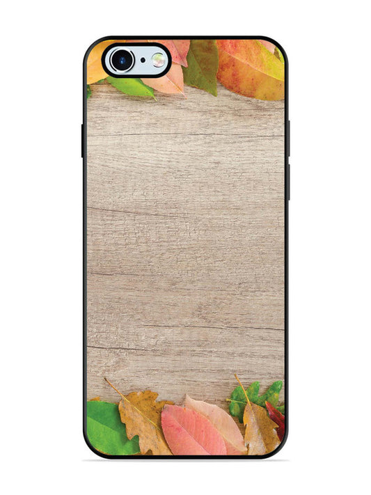 iPhone 6 Autumn Leafs On Wooden Table