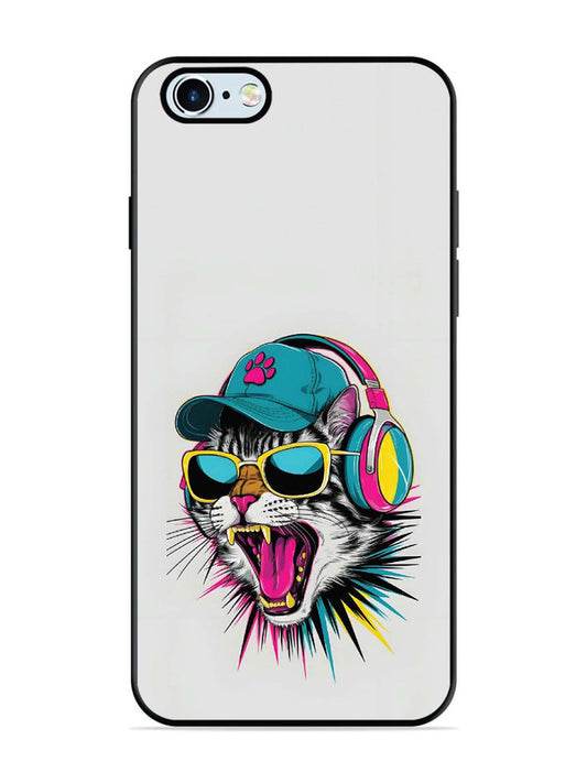 iPhone 6 Neon Pop Art DJ Cat Vibe
