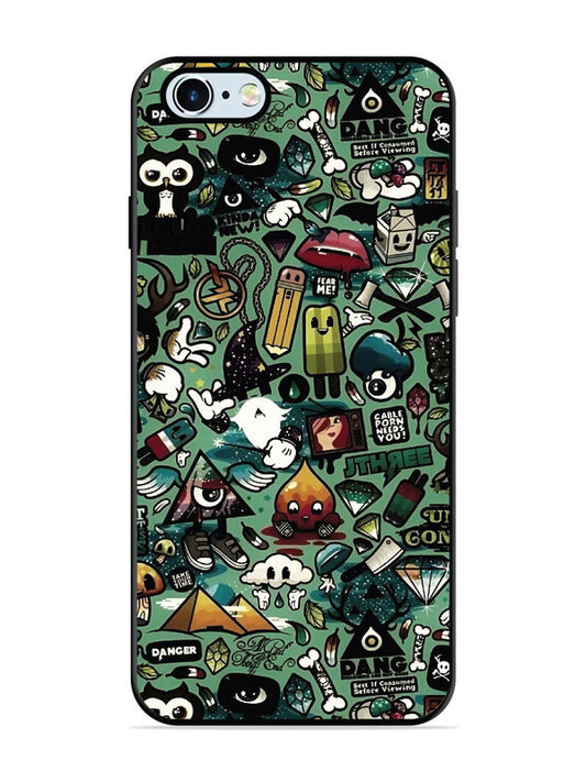 iPhone 6 Pop Art Doodle Graffiti Collage