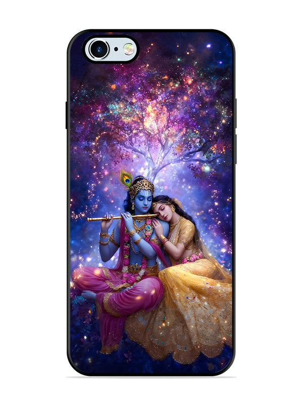 iPhone 6 | 2D Metal | Radha Krishna Enjoying Flute | IP-6-459