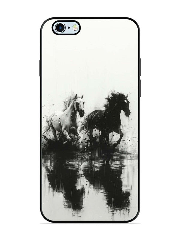 iPhone 6 Plus Black & White Horse