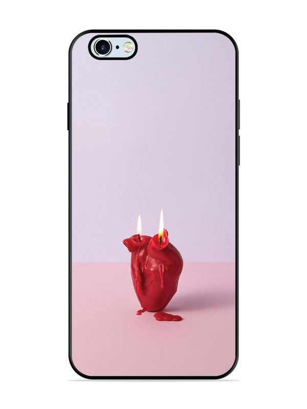 iPhone 6 Plus A Lighted Heart Candle