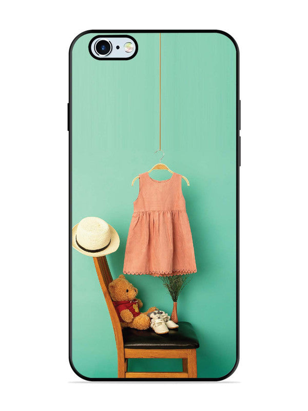 iPhone 6 Plus Trendy dress for girl near toy bear