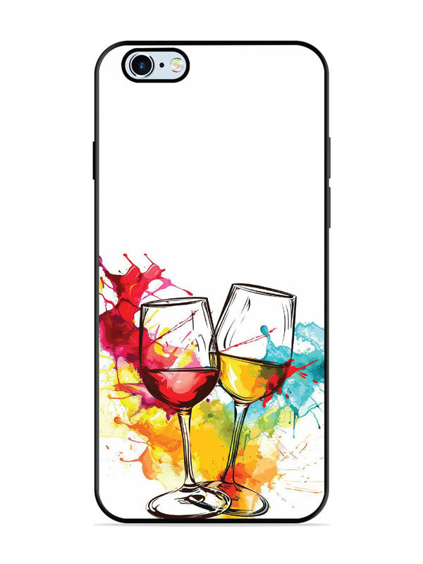 iPhone 6 Plus Colorful wine glasses