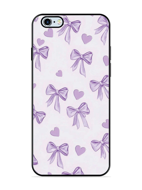 iPhone 6 Plus Bow Tie, Purple Hair Band