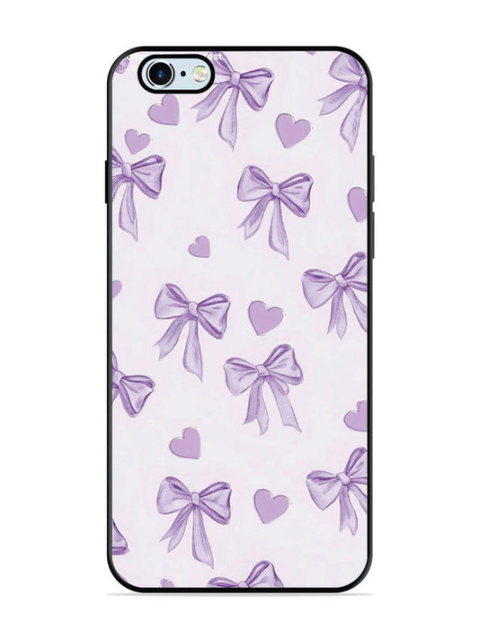 iPhone 6 Plus Bow Tie, Purple Hair Band