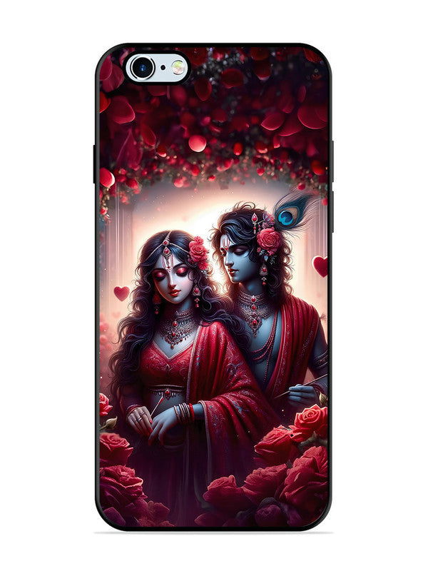 iPhone 6 Plus | 2D Metal | Couples in Red theme like Radha Krishna | IP-6Pl-458