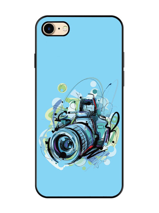iPhone 7 Camera Blue Background